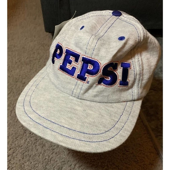 Vintage 90s Pepsi Trucker Men’s Hat Gray One-Size 6 Panel Sewn Baseball Cap New! - Picture 3 of 10